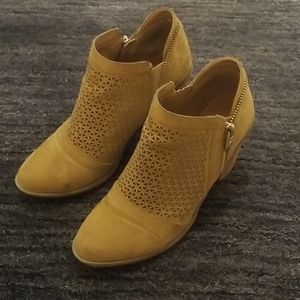 Tan booties